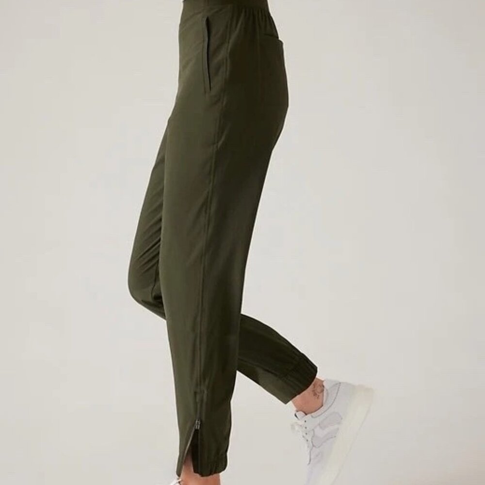 Brooklyn Heights High Rise Jogger size 14 TALL Aspen Olive - Picture 2 of 9